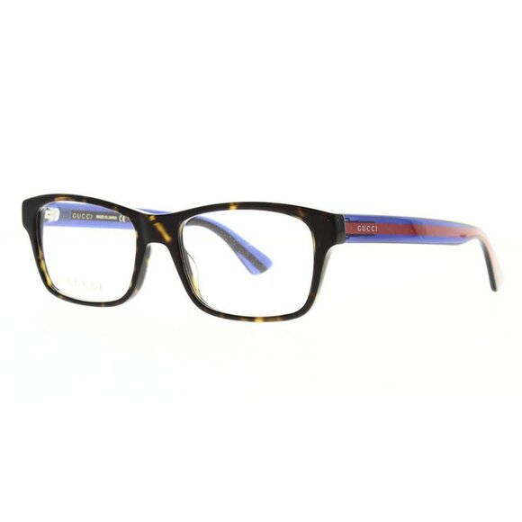 NEW GUCCI SQUARE EYEGLASSES GUCCI GG0006ON 007 HAVANA CLEAR EYEWEAR - Picture 1 of 3